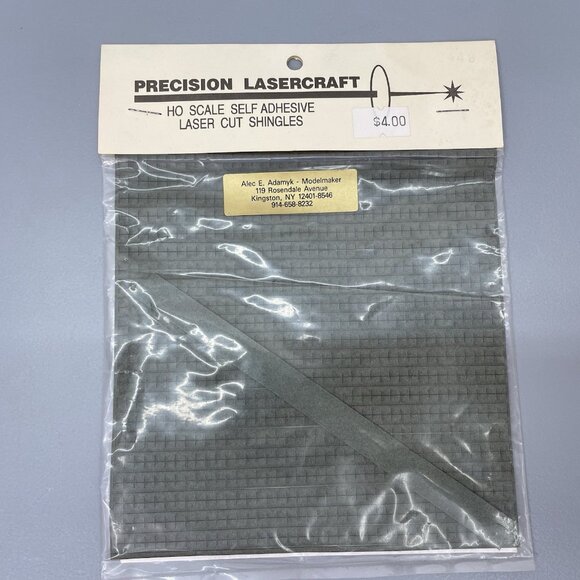 Precision Lasercraft HO Scale Self-Adhesive Laser Cut Shingles Green - Picture 1 of 4